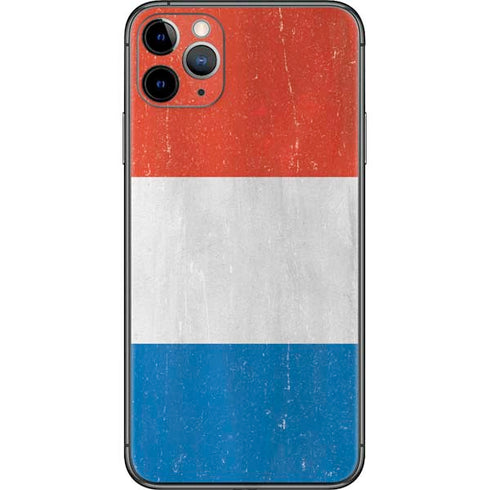 Netherlands Flag Distressed iPhone 11 Pro Max Skin